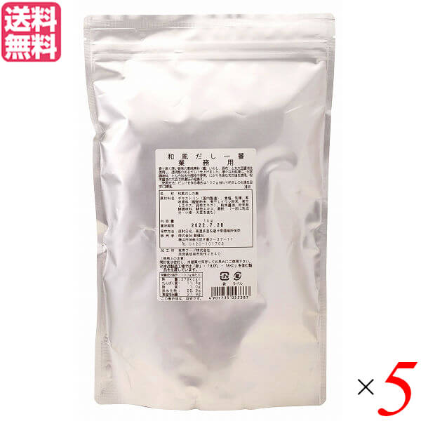 だし 出汁 顆粒 創健社 和風 だし一番 業務用 アルミパック かつお 煮干 昆布 だし汁 無添加