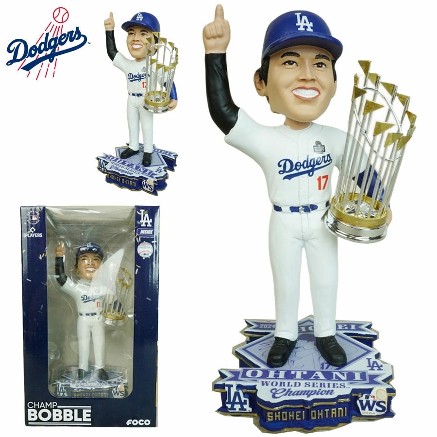 大谷翔平 ボブルヘッド シリアルナンバー入り8インチ ワールドシリーズチャンピオンズ ボブルヘッド フィギュアMLB WORLD SERIES CHANPIONSHIP 8IN
