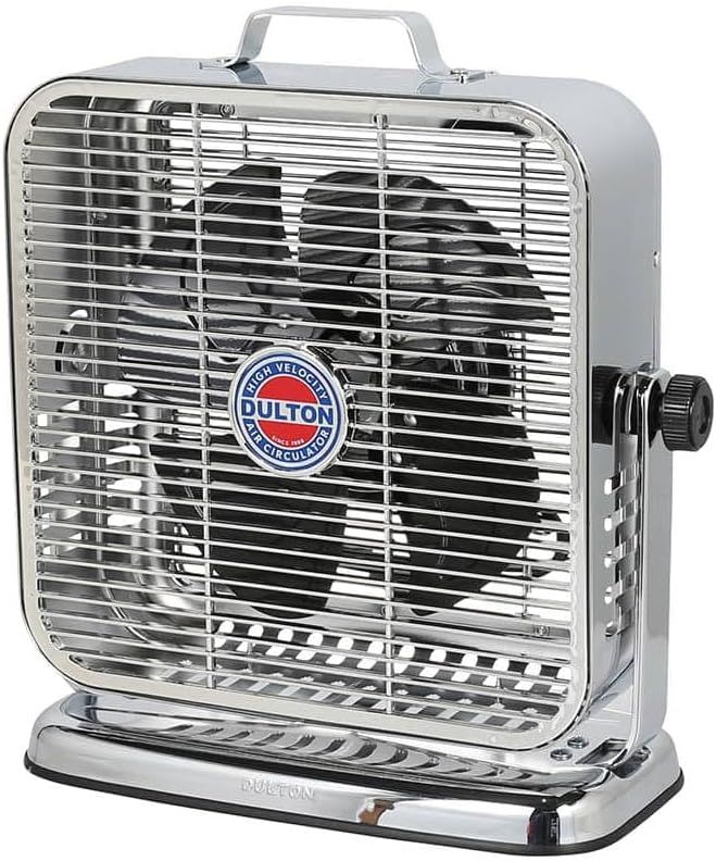 扇風機 エアー サーキュレーター クローム シルバー 角度調整可能 風量3段階調節 換気 空気循環 高さ40cm 幅38cm 奥行21cm DSZ-0541CR/BK AIR CIRCULATOR C