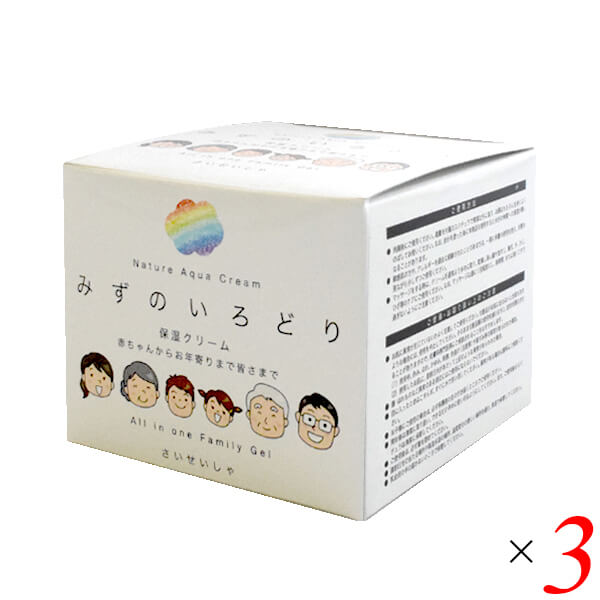 彩生舎 ナチュールアクアクリーム みずのいろどり（保湿クリーム） 200g 3個セット