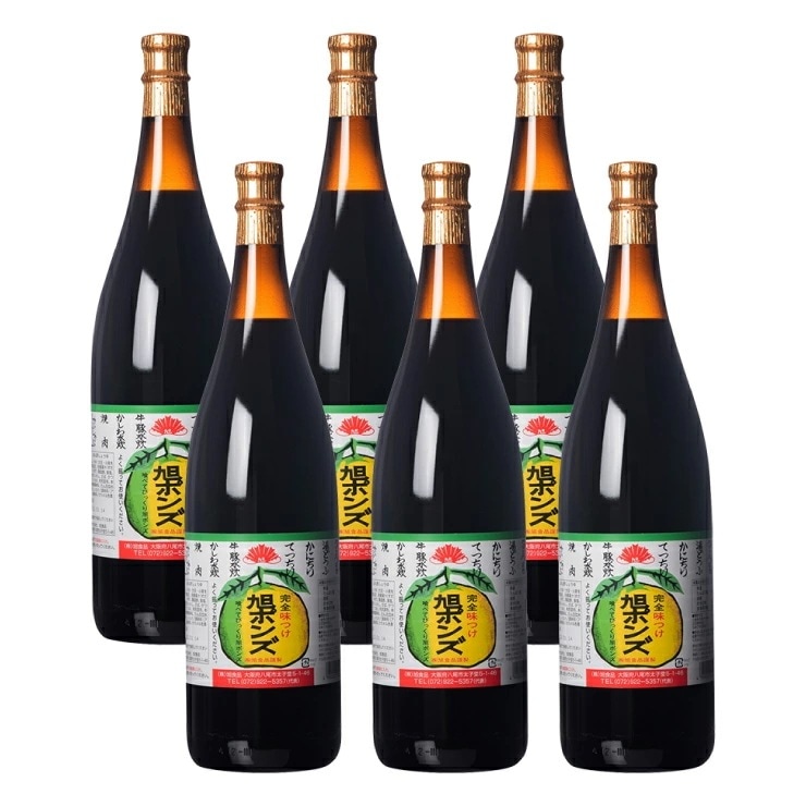 ポン酢 大阪 ご当地 ポン酢 旭ポンズ 1800mL 6本 瓶 旭食品