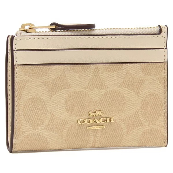 アウトレット 小銭入れ コインケース シグニチャー ミニ スキニー IDケース ホワイト レディース CW870 IMXDM