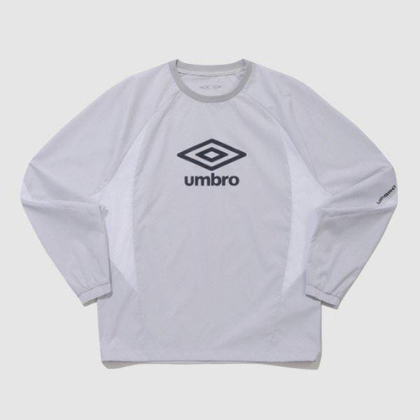 長袖Tシャツ JQS UQ221SWT53-WGR ダブルカット長袖ピステ WHITE GREY