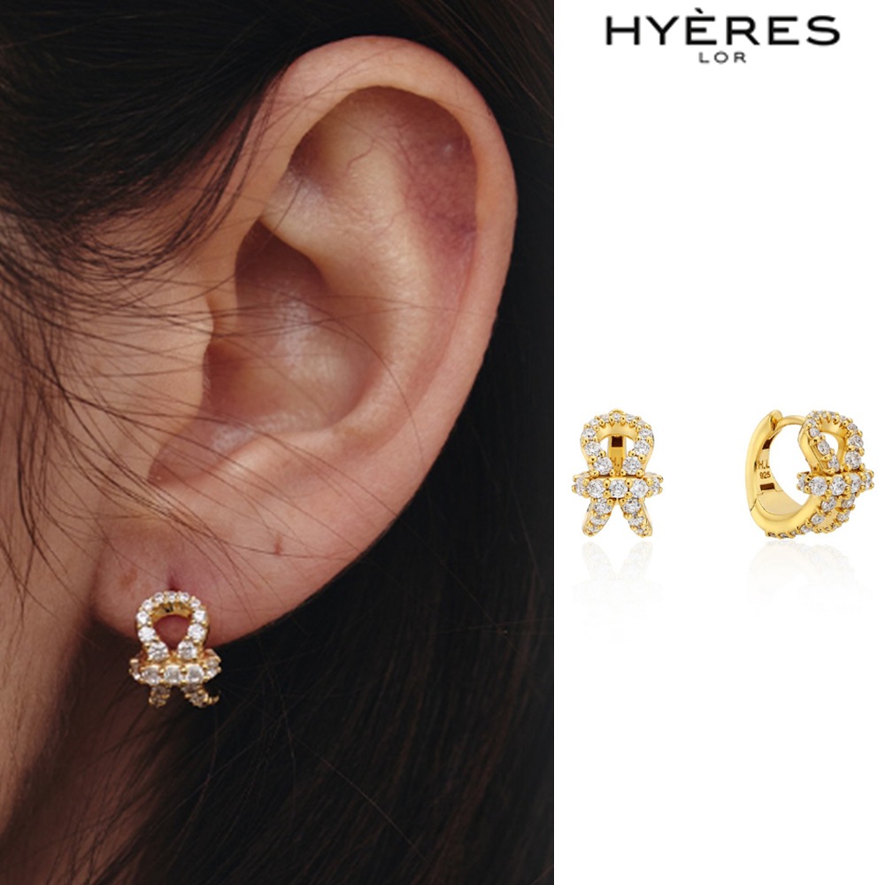 【HYERES LOR】24SS★ H-edition Castanets Round Earrings HYERES LOR] H-edition Castanets Round Earrings ピアス