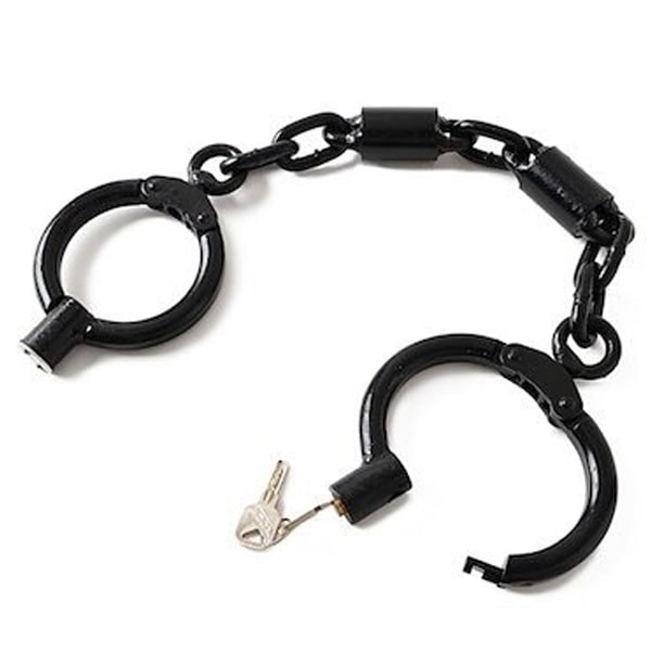 足錠 3000g JC-903 レッグカフ カーボンスチール ポリス コスプレ コスチューム 警察 衣装 警官 制服 仮装 サバゲー ミリタリー 護身グッズ 足枷