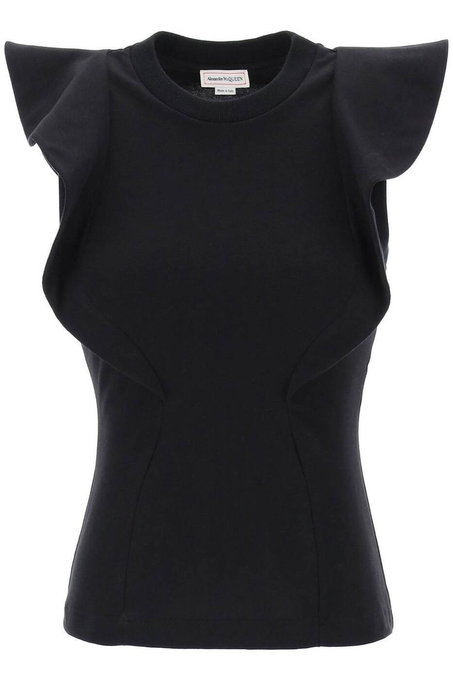 788921 QLAA6 ブラック 春夏2024 Tシャツ レディース ik