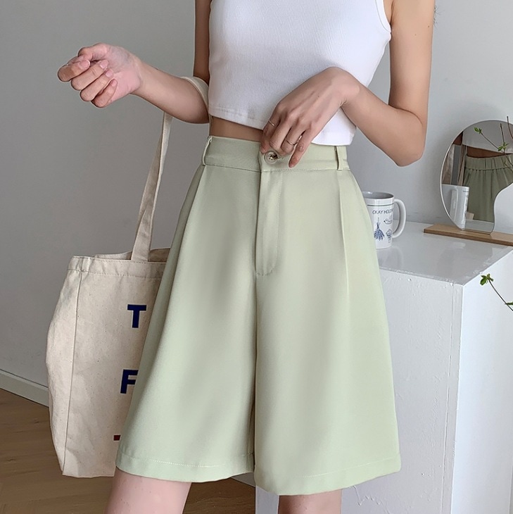 ハーフパンツ スーツ仕様ショートパンツ カジュアルカラーパンツ 速乾性ハーフパンツ ボトムス パンツ ワイドパンツ ガウチョパンツ ショートパンツ スリム ワイド ガウチョ Aライン スマート