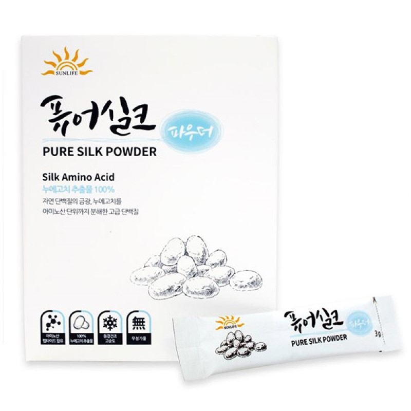 純粋な絹のアミノ酸 _ 3g 30包 _ タンパク質サプリメント