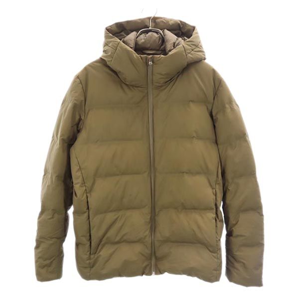 シームレス ダウンパーカー L オリーブ ジャケット メンズ