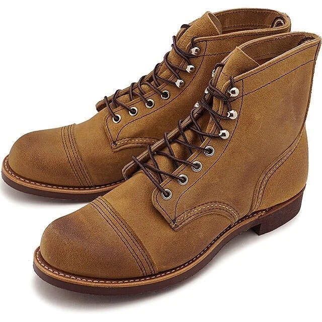 アイアンレンジャー メンズ ワークブーツ [＃8083 ] IRON RANGER RED WING Dワイズ ホーソーンミュールスキナーラフアウト ベージュ系