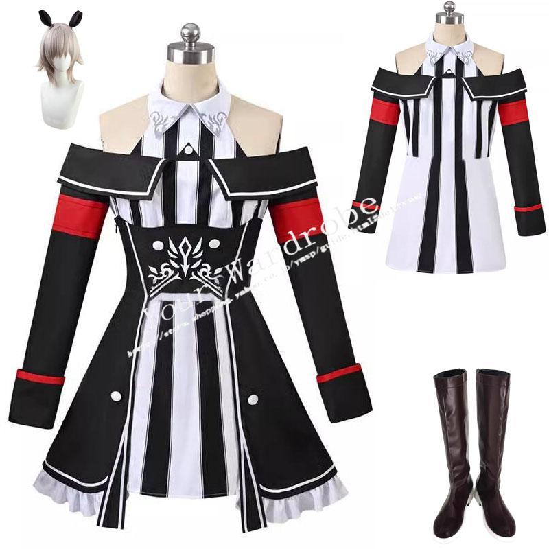 ウマ娘 プリティーダービー 風 カレンチャン コスプレ衣装ウィッグ 靴 コスチューム cosplay イベント 演出服 アニメ変装 仮装