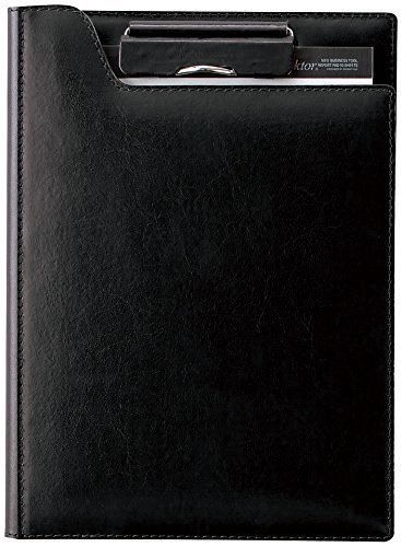 zeitVektor クリップファイル A5 （リサイクル皮革製） ブラック ZVF605B