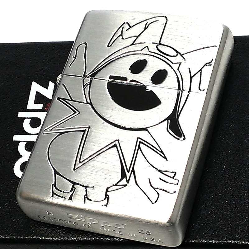 ZIPPO 真女神転生V ジャックフロスト ジッポ ライター かわいい シルバー 両面加工 ゲーム キャラクター ロゴ デビル エッチング彫刻 ペルソナ 銀 メンズ おしゃれ