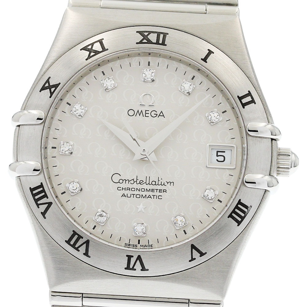 オメガ OMEGA 1504.35 コンステレーション 50周年 デイト 11Pダイヤ 自動巻き メンズ 美品 _957822【中古】