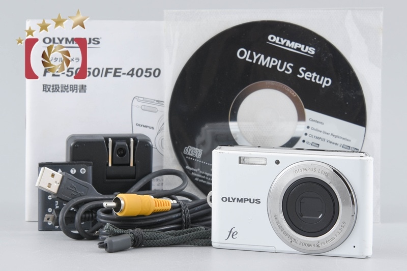 FE-4050 ホワイト コンパクトデジタルカメラ