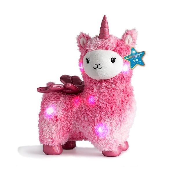 FAOシュワルツ-縫製-LEDサウンドラマコーン人形38cm