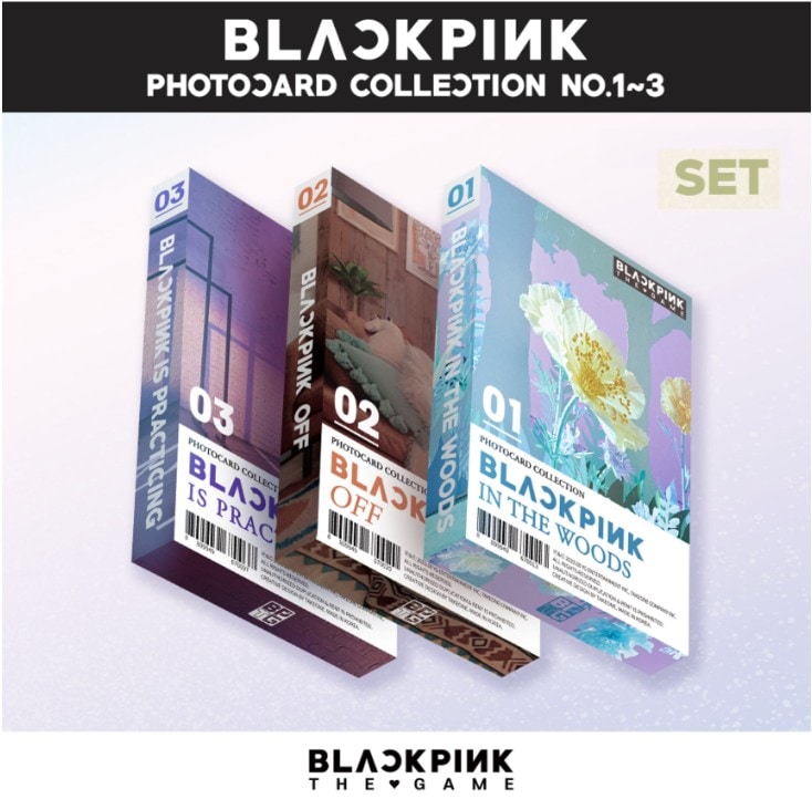 【未開封新品] BLACKPINK THE GAME PHOTOCARD COLLECTION No.1~3 (SET)