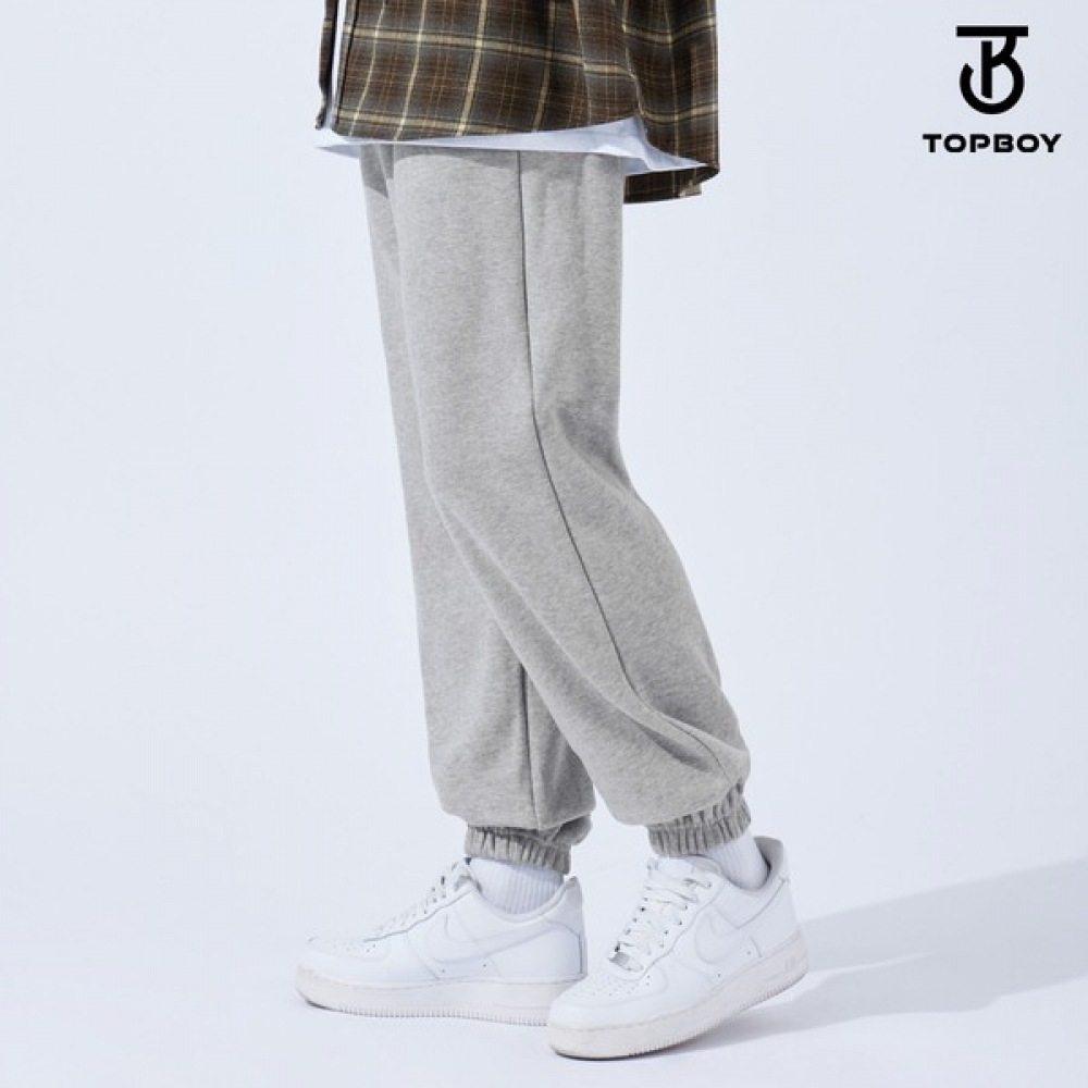 (TOPBOY) コンフォート起毛バンディングジョガートレーニングパンツ (TOP190)