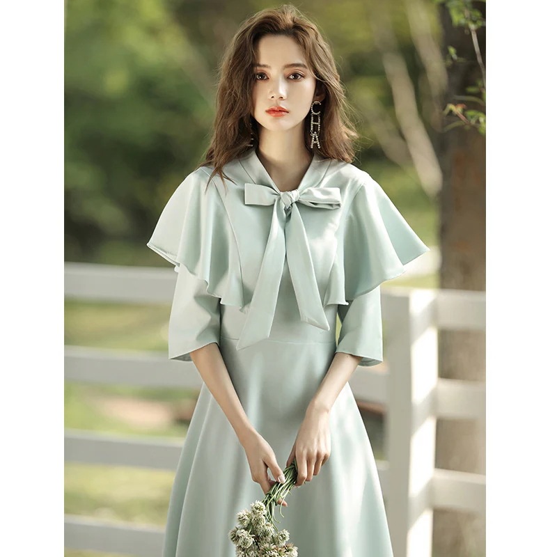 パーティードレス結婚式ワンピースウエディングドレスレース着痩せ大人お呼ばれ食事会二次会披露宴卒業式成人式2030韓国