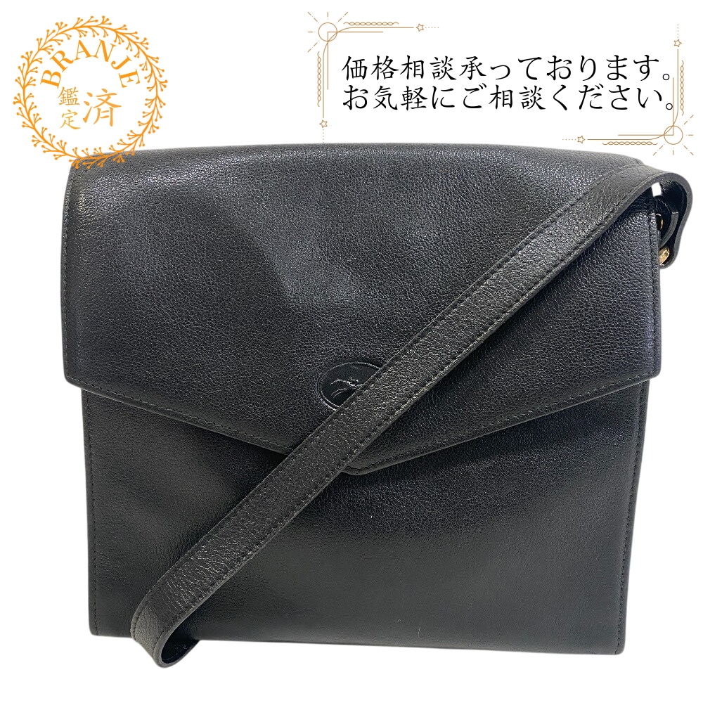 肩掛けバッグ クロスボディ スクエア レザー ショルダーバッグ ブラック ブランド 6,281円