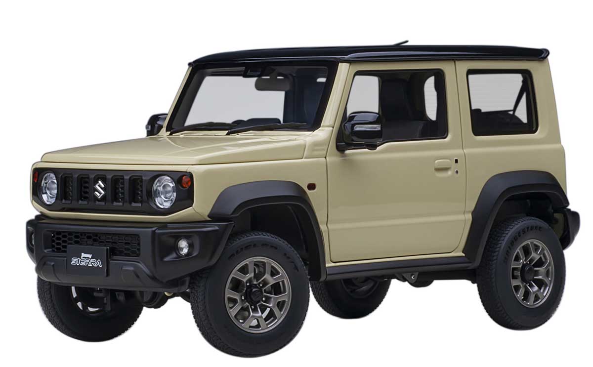 オートアート 1/18 スズキ ジムニー シエラ （JB74）（アイボリー・メタリック/ブラック・ルーフ）【78510】 ミニカー AUTO 78510 スズキジムニーシエラ JB74 アイボリー/B