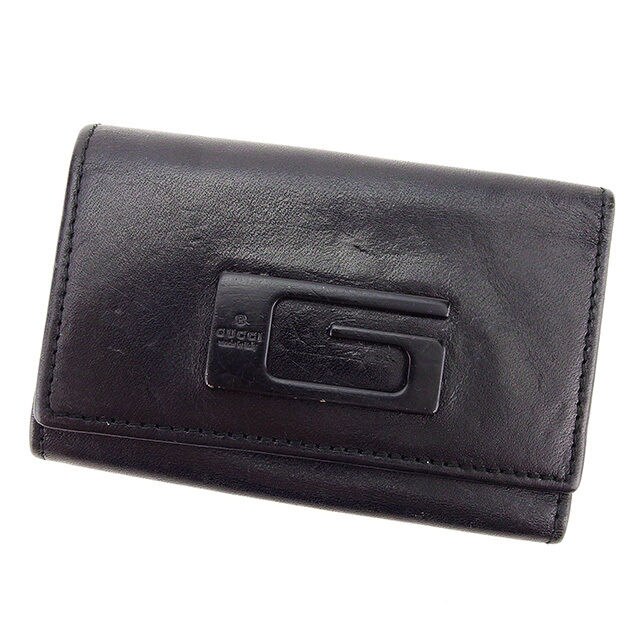 キーケース Gマーク ブラック シルバー 中古