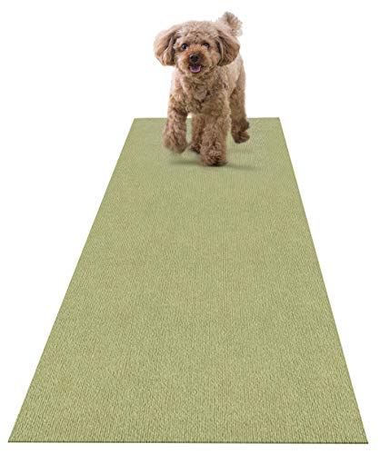 サンコー 獣医師推奨 ペット用 床保護マット 60×240cm グリーン GR ロングマット 汚れ防止 【日本製 撥水 消臭 洗える ハサミでカット可】 KM-58