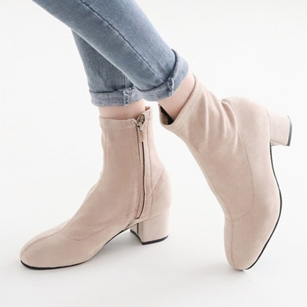 (ニナスパリ) 5cm スエードアンクルブーツ