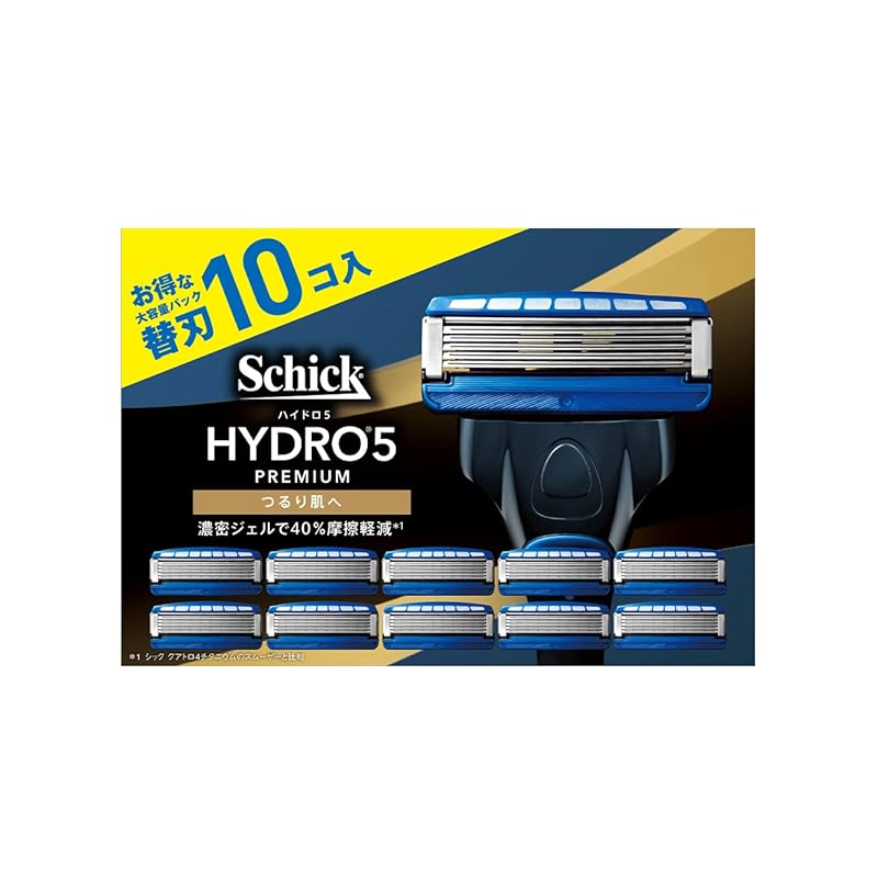 Schick(シック) ハイドロ5プレミアム つるり肌へ 替刃(10個入) 髭剃り カミソリ 【Amazon.co.jp限定】