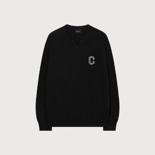 長袖Tシャツ JQS CO2503CR03-BK Cロゴスウェットシャツ ブラック 11,486円