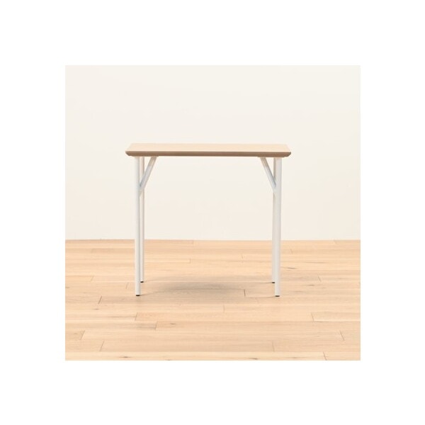 光製作所 アリカ 延長テーブル ウッド天板 スチール脚WH メーカー直送