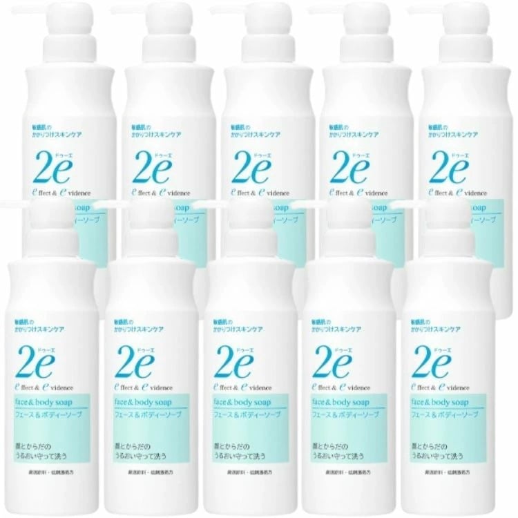 10個セット 資生堂 ドゥーエ フェース＆ボディーソープ 420ml ボディケア ボディウォッシュ ボディ石鹸 石鹸 洗顔 乾燥 敏感肌 無香料 アレルギーテスト済み