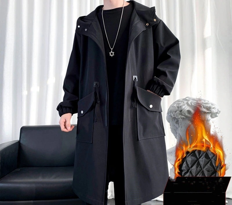 2025INS大人気 新作 流行り 冬 メンズ 新しい ミドル丈 厚手 アウター デザインセンス かっこいい アメリカ 中綿ジャケット 5,602円