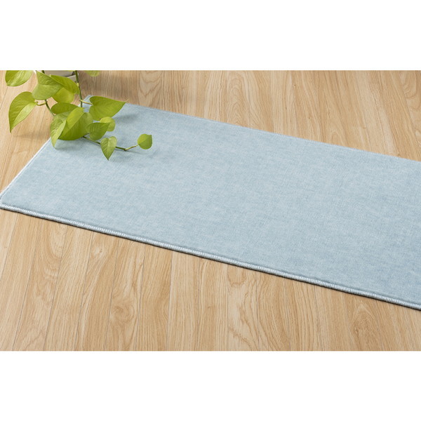 スミノエ アレルブロック 廊下敷き ホームミスト 88350cm ブルー メーカー直送