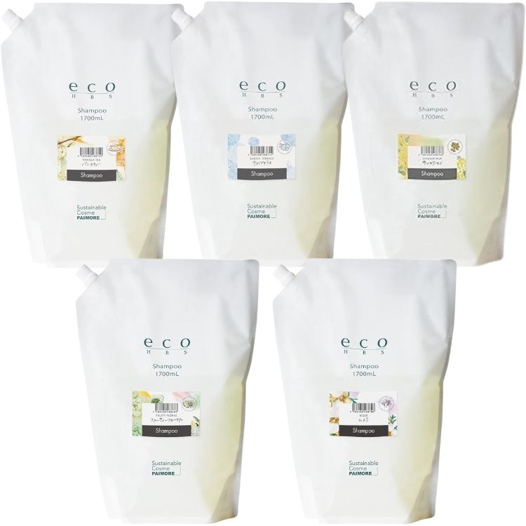 5個セット 5種類から選べる パイモア エコエイチビーエス シャンプー 1700ml フルーティフローラル ムスク バニラティー サボンテラス キンモクセイ 7,193円