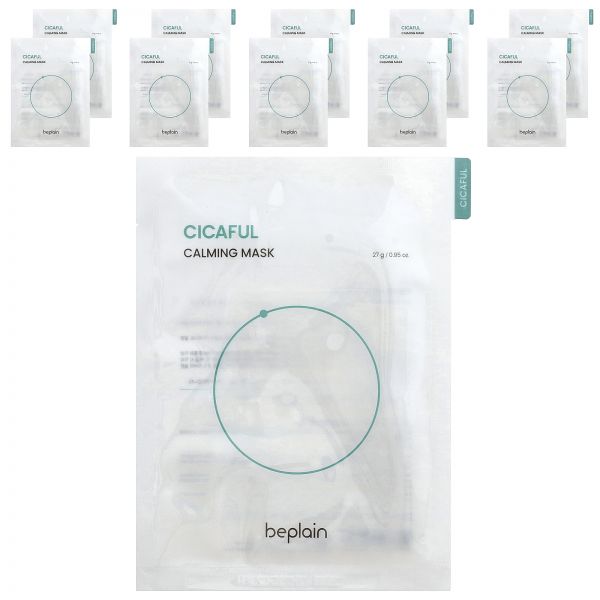 , Cicaful Calming Beauty Mask, 10 Sheets, 0.95 oz 27 g Each