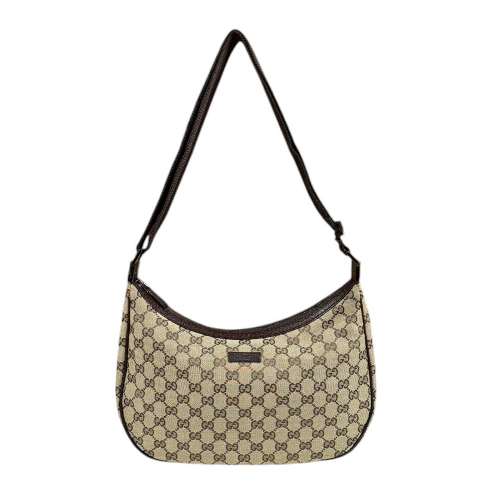 グッチ GGキャンバス ショルダーバッグ GGキャンバス 122790 ベージュ GUCCI 中古