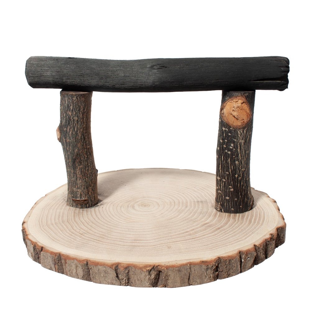 小鳥の爪とぎ用　備長炭のとまり木　置き型　大　ＣＲＣ55―47―30―00―00