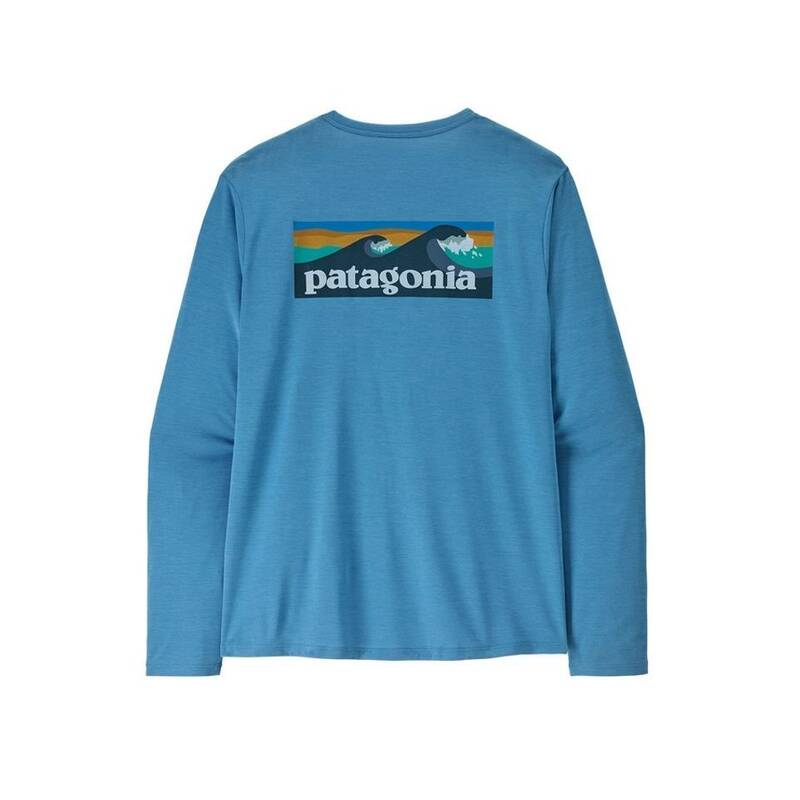 パタゴニア PATAGONIA メンズ ロングスリーブ キャピリン クール デイリー シャツ - ボードショーツ ロゴ 45457R5 395410