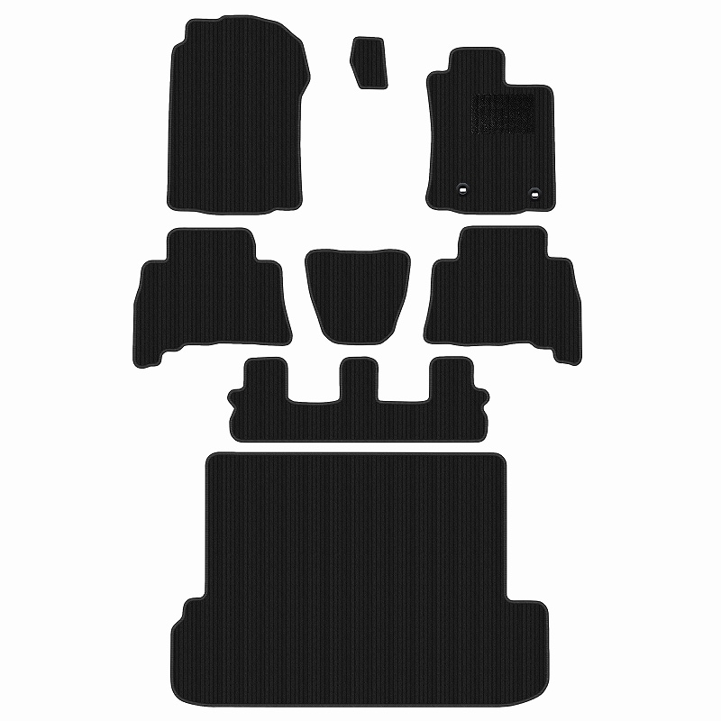 [優れた品質で安売りに挑戦]トヨタ ランドクルーザー プラド 150系 7人乗り フロアマット + トランクマット(ラゲッジマット) [3色から選択]