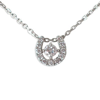 K18WG ダイヤモンド ペンダント/ネックレス/g425-21 【公式通販】