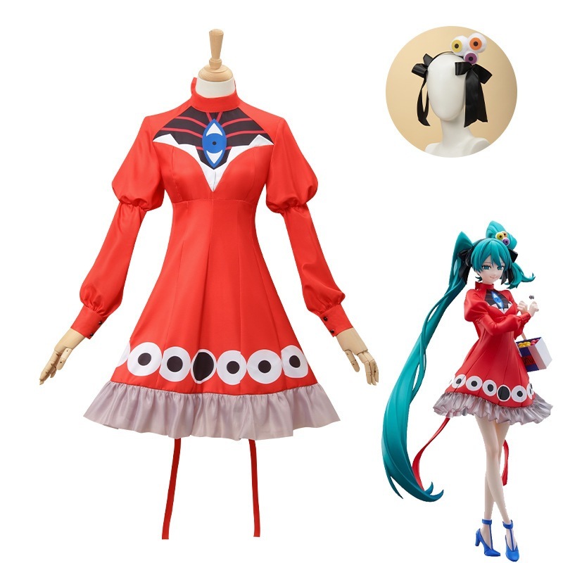 Chu Cosコスチュームインフューチャーレッドマジックアイドレスコスプレアニメーションハロウィーンアニメーションコスチューム