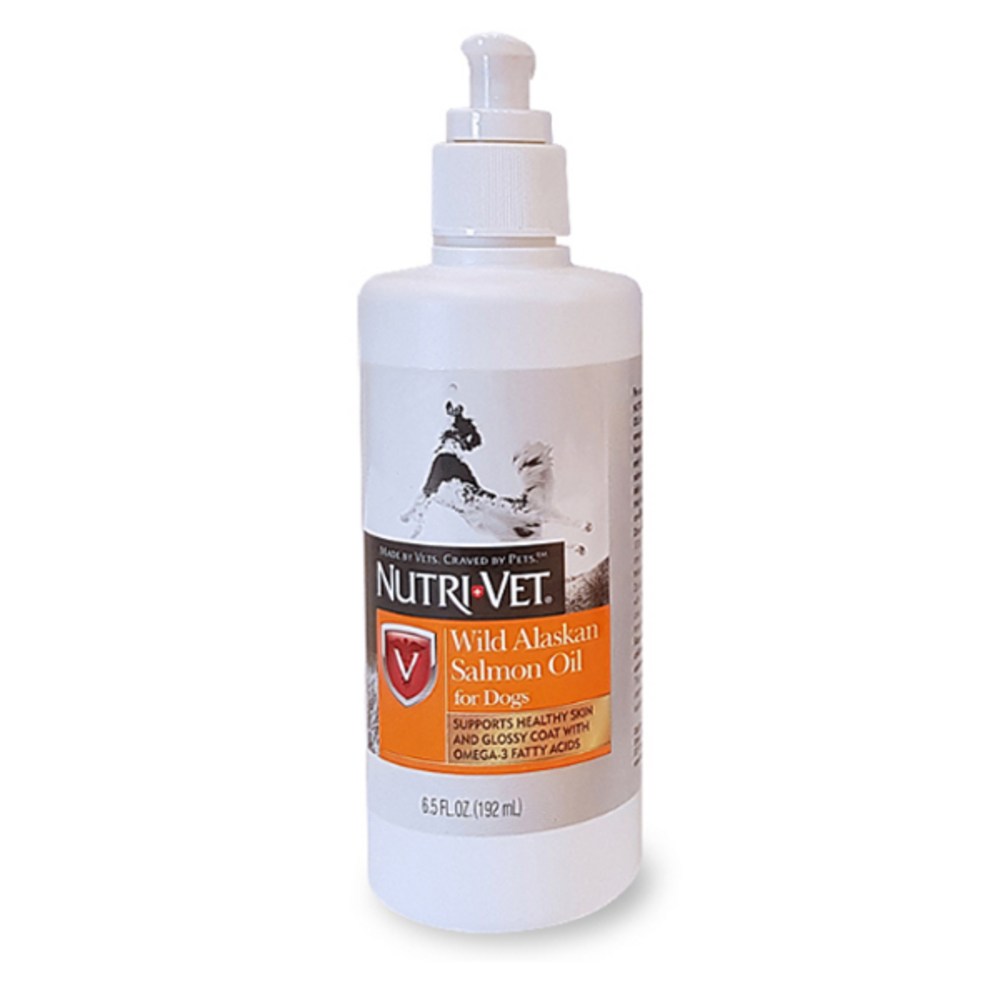 ニュートリベットオメガ3アラスカサーモンオイルペット動物栄養剤192mlサーモン1個