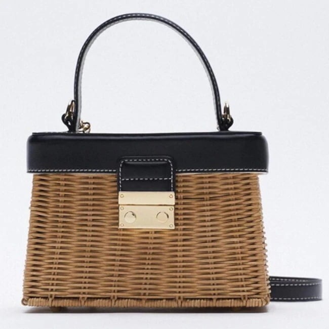 ハンドバッグ ゴールドバックル レディース 女性用 ボックスバッグ ショルダーバッグ スクエアバッグ