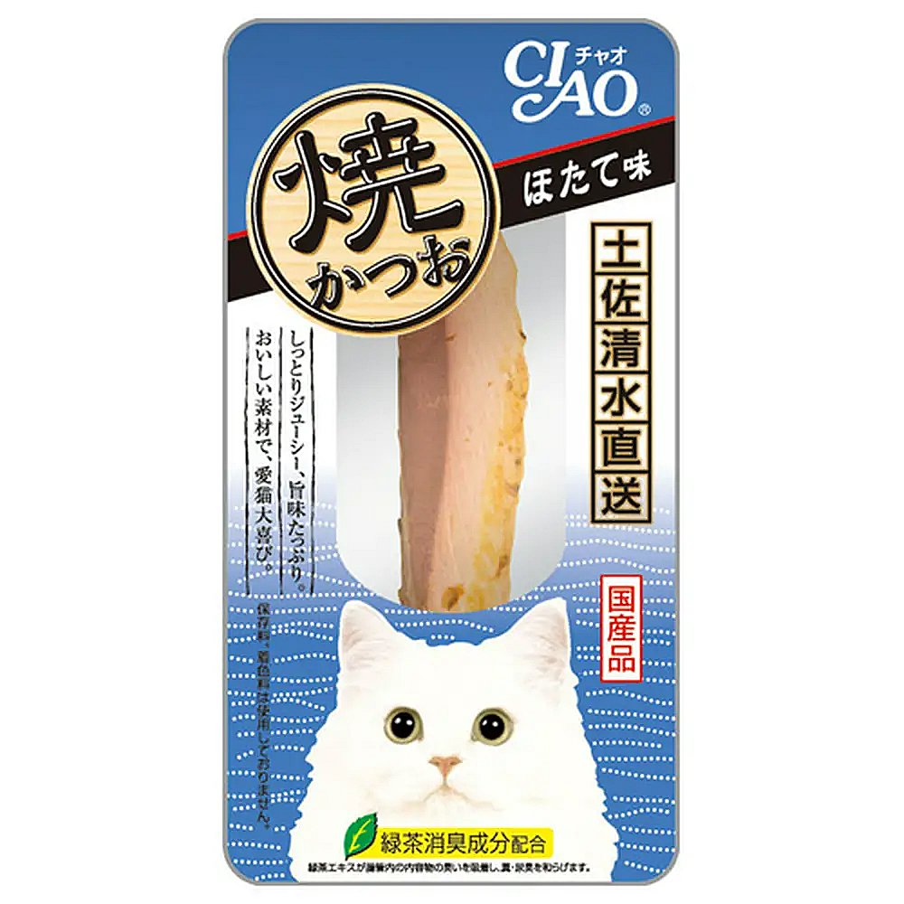いなば　ＣＩＡＯ　チャオ　焼かつお　ほたて味　１本入りX４８袋　猫　おやつ　ＣＲＣ35―25―20―20―00