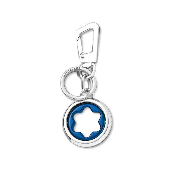 MONTBLANC マイスターシュテュック スピニング エンブレム ブルー キーホルダー MB128743