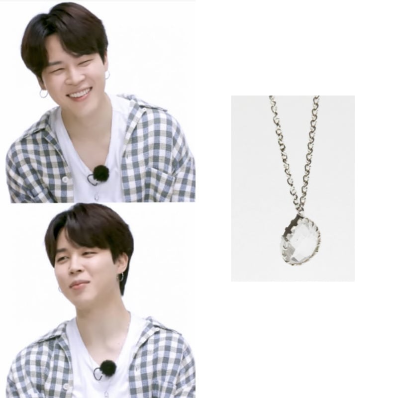 【BTS ジミン着用】【当店特典付き】シルバーネックレス N284S