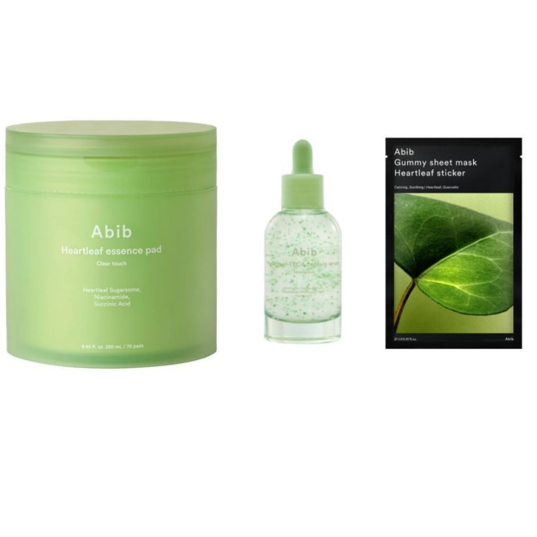 [クーリング鎮静] ドクダミ3種セット（パッド70枚+テカカプセルセラムカミングドロップ50ml+マスク5枚）