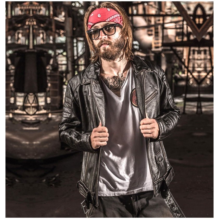 本革ジャケット メンズ 革ジャン 牛革 バイクジャケット バイクウェア ライダースジャケット オシャ