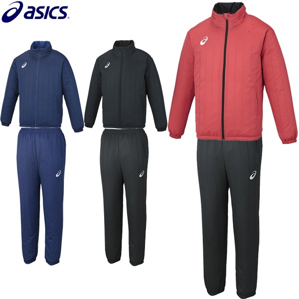 上下セット アシックス asics ウォーマージャケット XSW229 メンズ ユニセックス 中わた サッカー アウター